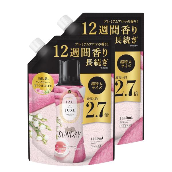 レノア オードリュクス 香り付け専用ビーズ マインドフルネスシリーズ サンデー 詰め替え 1440mL 2個セット