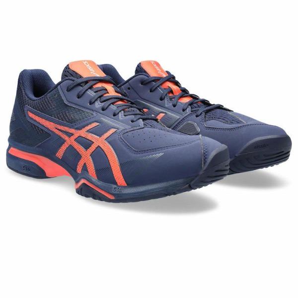 美品asics アシックス テニスシューズ プレステージライト ワイド4 OC アシックス(asics)プレステージライト4 OC エクストラワイド ダイブ
