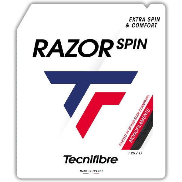 テクニファイバー(Tecnifibre) 硬式テニスストリング RAZOR SPIN (レーザースピン) 1.15mm/1.20mm/1.25mm/1.30mm (ポリエステル)