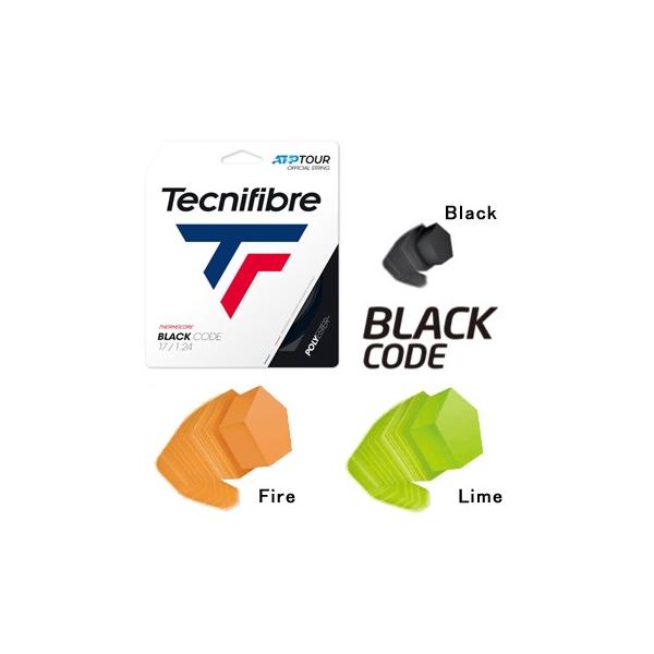 �e�N�j�t�@�C�o�[(Tecnifibre) �d���e�j�X�X�g�����O BLACK CODE (�u���b�N�R�[�h) 1.18mm/1.24mm/1.28mm (�|���G�X�e��)