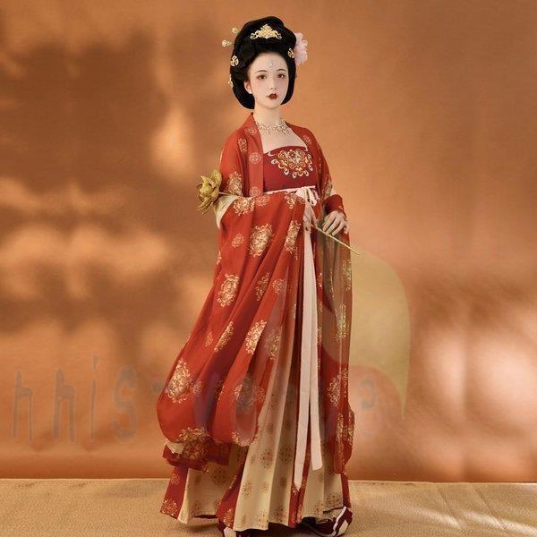 唐装 和服 コスチューム ワンピース 通販 ステージ 中国古風 チャイナ服 漢 撮影 中国古代衣装 ショッピングレディースファッション 女性 ロングドレス 中国服