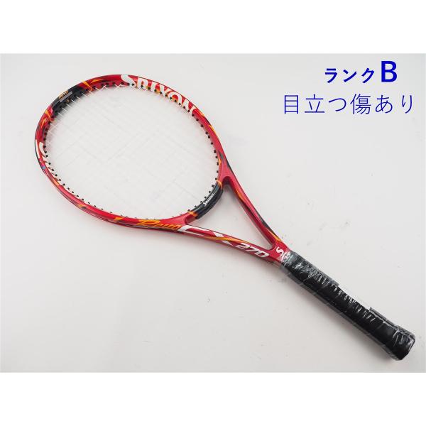 商品名：スリクソン レボ CX 270【ジュニア用ラケット】(G1)/SRIXON REVO CX 270(G1)分類／ランク：中古テニスラケット/B:目立つ傷ありフェイス面積：100平方インチ長さ：27.0インチフレーム厚：24mm重量：...