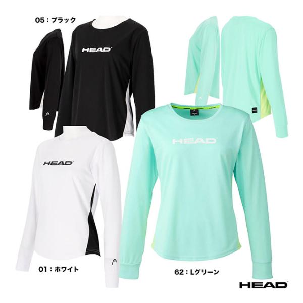 HEAD（ヘッド） テニスウェア レディス Longsleeve Logo Mesh T-shirt