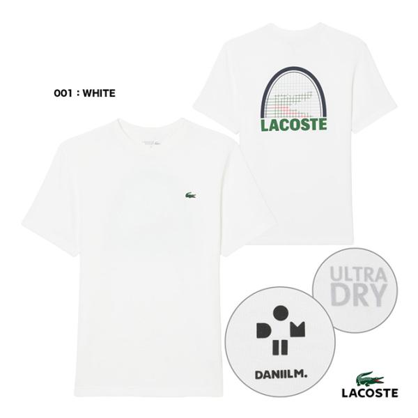 ラコステ LACOSTE テニスウェア メンズ ダニール・メドベージェフ ラケットプリントウルトラドライTシャツ TH9954