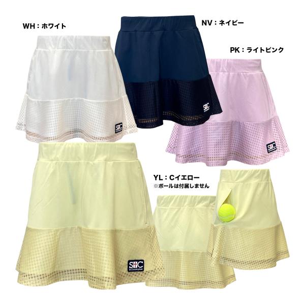 セントクリストファー St.Christopher テニスウェア レディス See-through frillsスコート STC-BFW2052