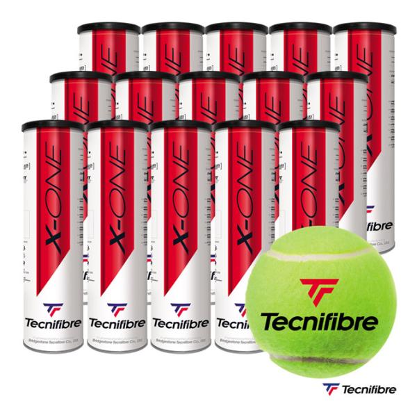 『即日出荷』テクニファイバー Tecnifibre テニスボール X-ONE（エックスワン）4個入 1箱（15缶/60球）TBA4XE1　ITF／JTA 公認球 tennisjapan_tfb-baxp-tba4xe1