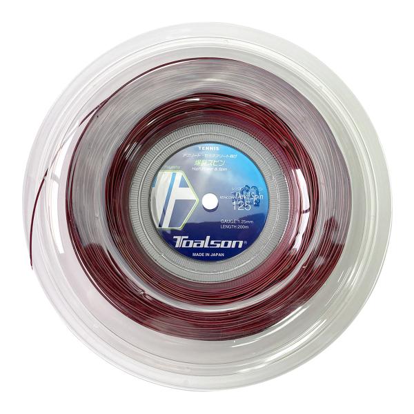 トアルソン TOALSON テニスガット ロール レンコン デビルスピン（RENCON DEVILSPIN） 125 レッド 7352514R