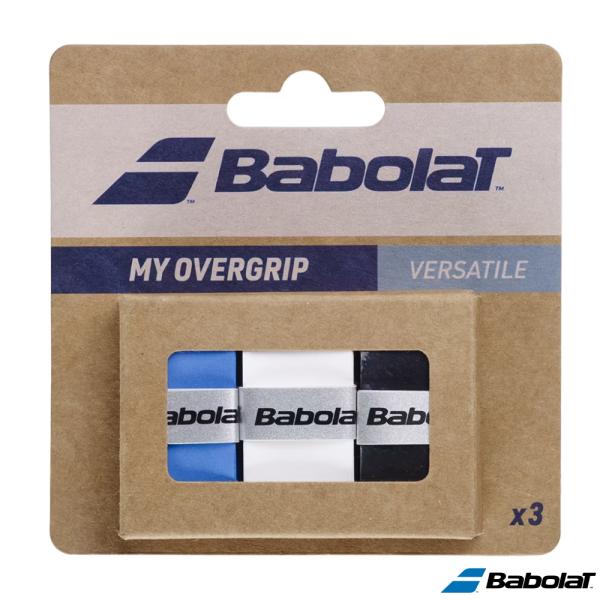 バボラ(Babolat)マイオーバーグリップ×3　ブラック/ブルー/ホワイト / 653052