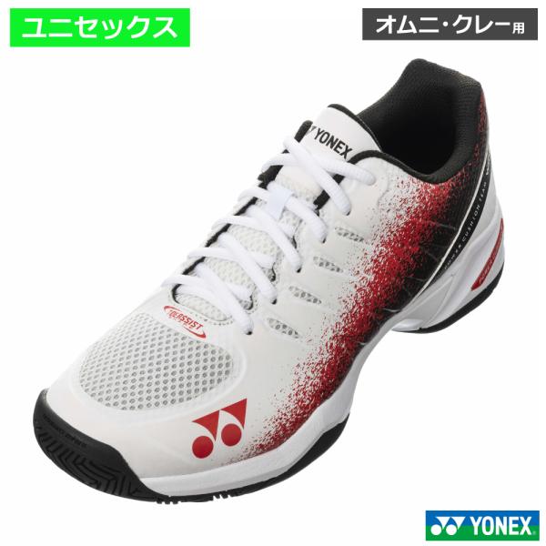 ヨネックス(YONEX)パワークッション チームワイド GC  ホワイト/レッド(114) / SHTTWGC-114 オムニ・クレーコート用