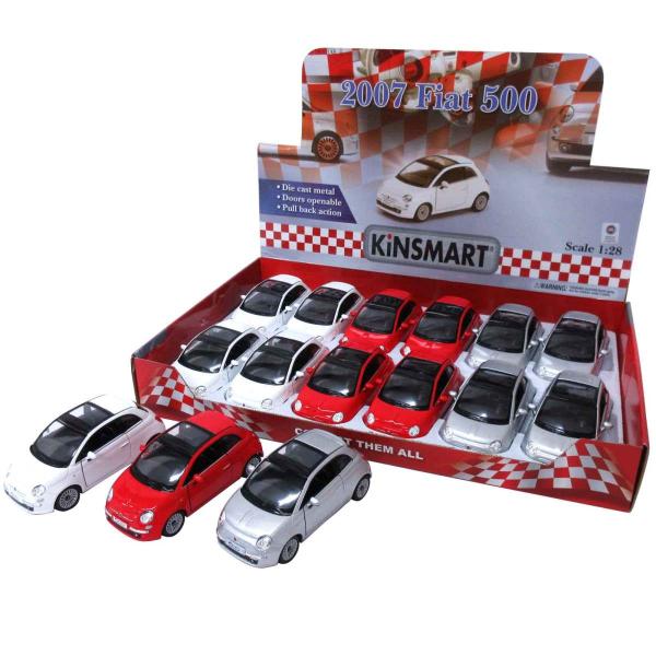 フィアット　500  模型　ミニチュア　1/28 チョロQ プルバック　シルバー フィアット 500 模型 ミニチュア 1/28 チョロQ プルバック