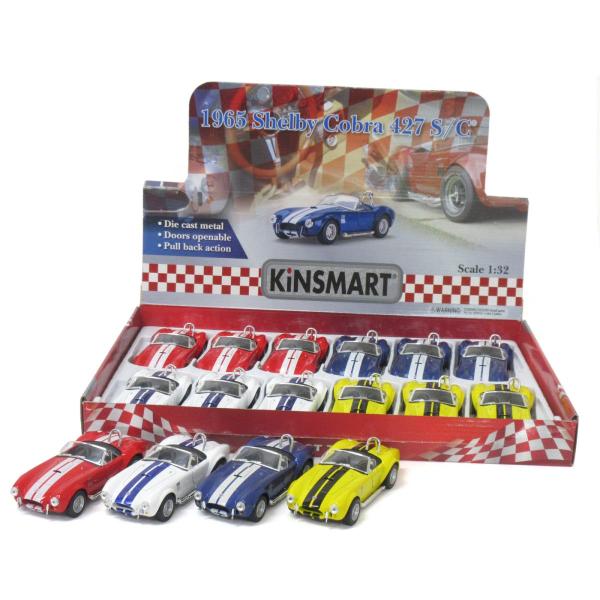 KiNSMART キンスマート プルバックミニカー 1/32 シェルビー コブラ
