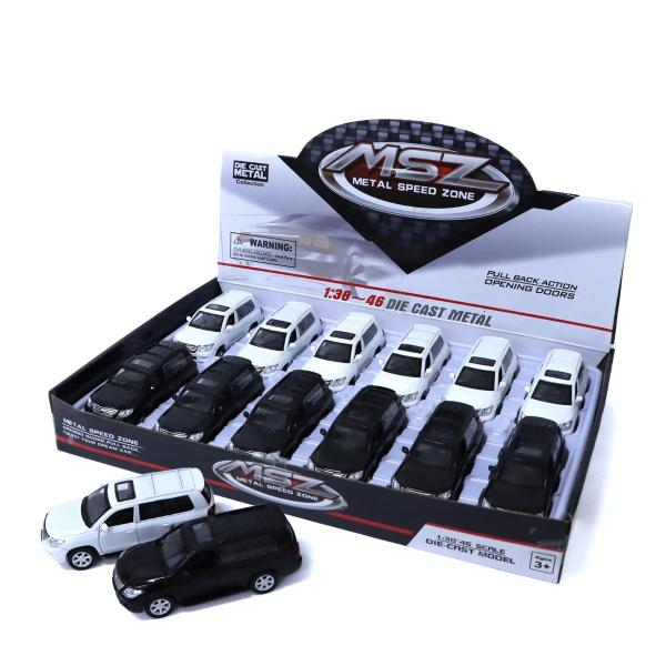 ★商談中★　606 プルバックミニカー ９台セット (ケース入り) MSZ ダイキャスト プルバックミニカー 1/43 レクサス LX570 2色