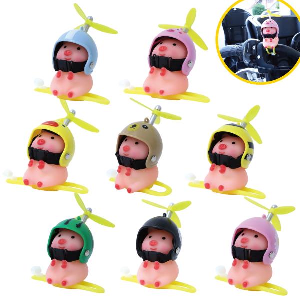 ●本体サイズ：5.0×8.0×6.0cm●パッケージサイズ：5.5×14.2×5.5cm●重量：304g●パッケージタイプ：塩ビケース入り●製品素材：PVC、TPR、PP、亜鉛合金、スチール●生産地：中国SNSで大人気の祈り豚可愛い『チャリ...