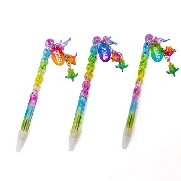 ボールペン レインボーツイストロールペン 沖縄 1本 単品 選べる3色