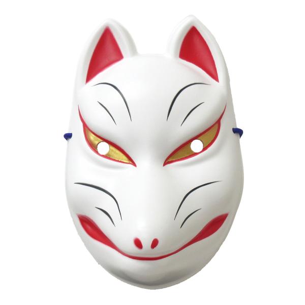 お祭り狐お面 ミニお面 狐面 黒|【堀商店】景品・販促品・お祭り用品の激安販売