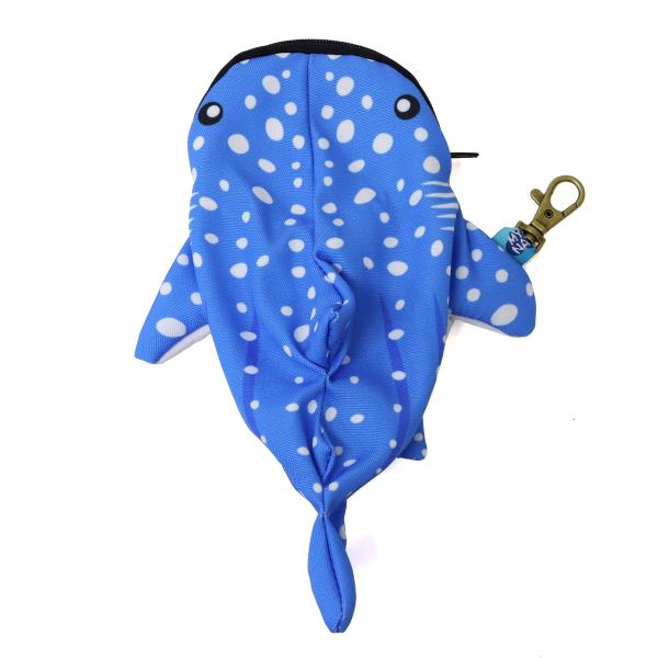 ジンベエザメ ミニポーチ 海モチーフ 小物入れ アクセサリーポーチ MYSTIC NATURE 海の生き物グッズ
