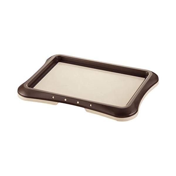 リッチェル(Richell) ペット用 わくわくシーツトレー レギュラー ダークブラウン 48×35×4cm 犬 トイレ ポリプロピレン 057