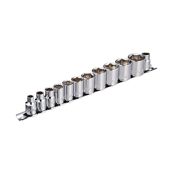 デイトナ(Daytona) バイク 工具 インチソケット ハーレーダビッドソン用 差込角3/8インチ 12ピースセット(六角&12角) ソケット
