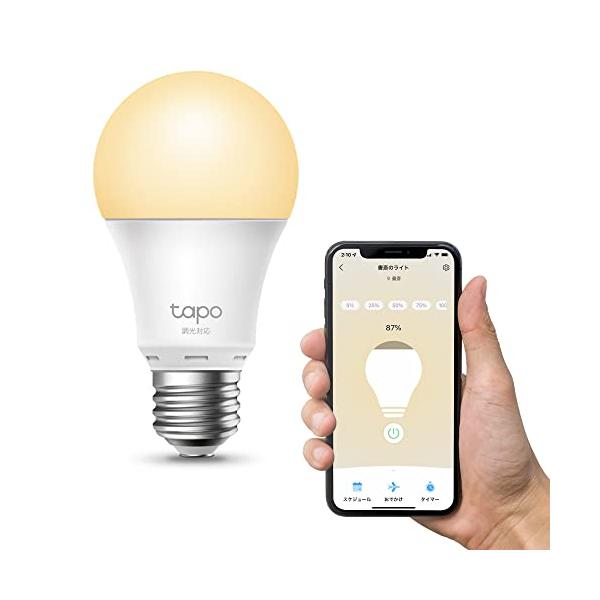 他サイト： TP-Link LED電球 Tapo スマート LED ランプ 調光タイプ 電球色 E26 800lm Echo シリーズ/Google ホームの商品画像
