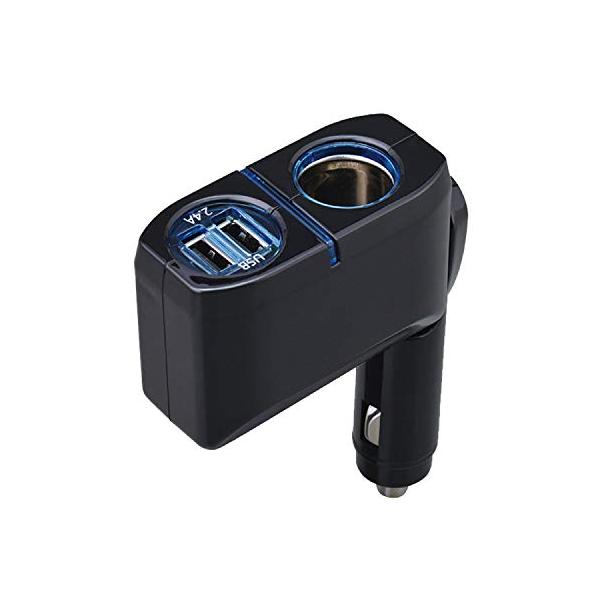 セイワ(SEIWA) 車内用品 シガーソケット増設分配器 シガーソケット+USB2口 ダイレクトソケット F274