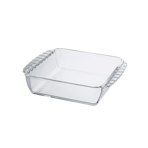 他サイト： HARIO(ハリオ) 耐熱ガラス製 スクエア皿 1300mL BUONO kitchen グラタン皿 日本製 クリア HKOZ-130-BKの商品画像