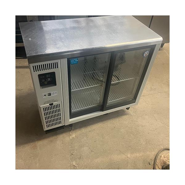 3扉冷蔵ショーケース　福島工業　中古品　棚付き 大型ショーケース 業界最長1年保証】スライド扉小型冷蔵ショーケース フクシマガリレイ