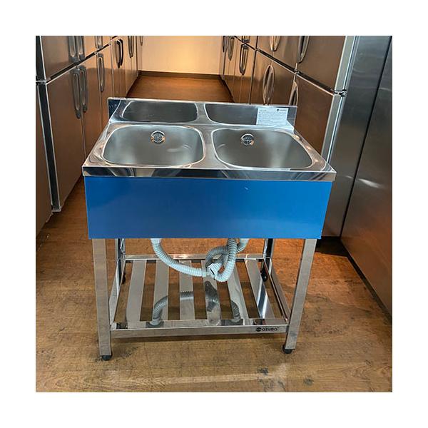 二槽シンク BGなし 東製作所(アズマ) 業務用 中古/送料無料 二槽シンク BGなし 東製作所(アズマ) 業務用 中古/送料無料