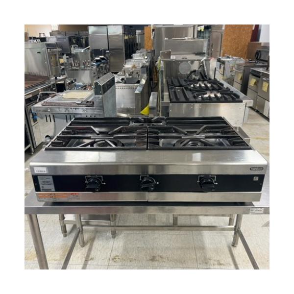業務用コンロ TANICO 3口ガスコンロ 90㎝×70㎝×80 LP (J1090rwraY)