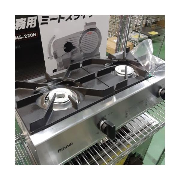 卓上ガスコンロ 2口 リンナイ(Rinnai) RSB-211A 都市ガス 業務用 中古