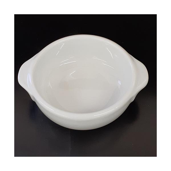 白 丸グラタン 小(直火×、オーブン○) 丸交交告陶苑 業務用 アウトレット/送料別途見積/未使用品