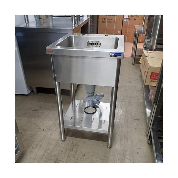 商品名：一槽シンク 寸法：W450×D450×H800 メーカー：マルゼン 付属品：写真の通り 説明書：写真の通り 保証期間：なし ランク：B 特記事項：-  販売店：テンポス東京ラーメン専門館(東京都足立区)からの配送です。
