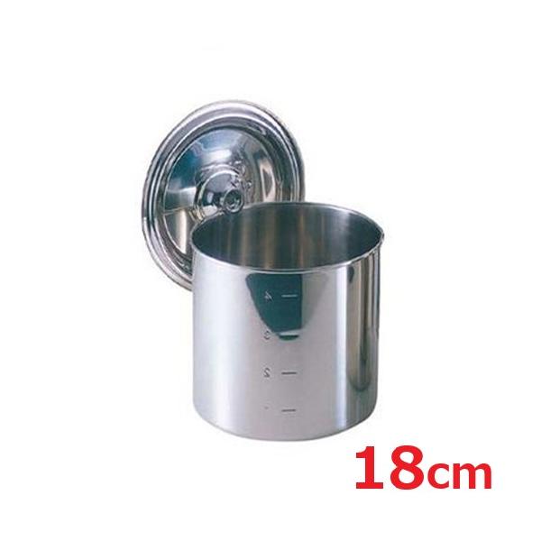 18-8 キッチンポット/寸胴鍋 18cm 手無/業務用/新品/小物送料対象商品