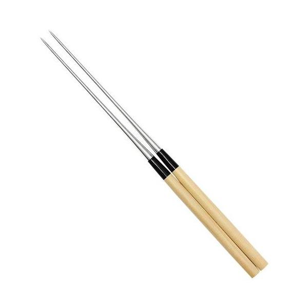 本焼ステンレス 朴柄盛箸 120mm No.21012/プロ用/新品/小物送料対象商品