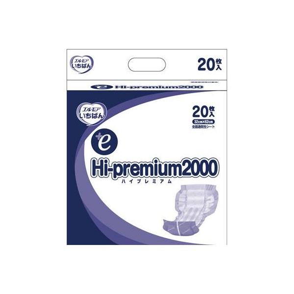 他サイト： エルモア いちばん+e ハイプレミアム2000/【455121 20枚】×4組 /業務用/新品/小物送料対象商品の商品画像