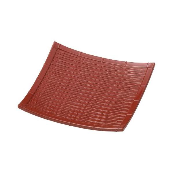 角竹皿 総朱 A 11.2×11.2×H1.8(cm)/業務用/新品/小物送料対象商品