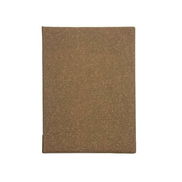 【即納可】メニューブック 麻タイプ (A4 6ページ仕様) TOM-002 ブラウン(A4サイズ) /業務用/新品/小物送料対象商品