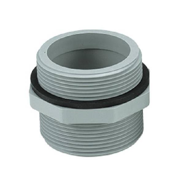 樹脂製のニップルです。【注意】圧力用途には使用しないで下さい。商品名：樹脂ニップル G2ネジ TO-586Aメーカー：SUGICO(スギコ)メーカー品番：TO-586A TA1768お届け数：1材質：ABS/天然ゴムネジの呼び径：G2