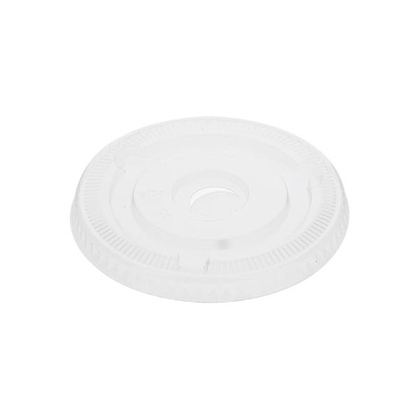 プラカップ 14〜23オンス用 平蓋 穴有り 口径98mm用  透明  1000個 プラスチックカップ A-PET 透明カップ