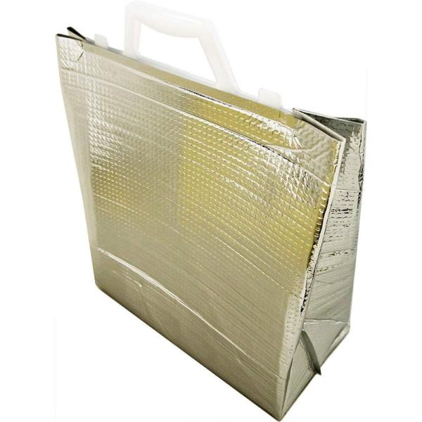 保冷袋 ミナクールパック CG14（CH14） アイス用手提げ角底袋(プラ取手