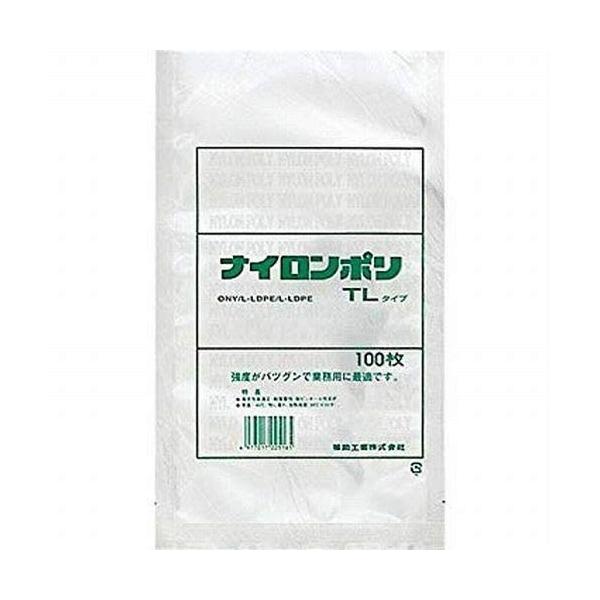ナイロンポリ袋 TLタイプ 240mm x 360mm 100枚入り 4袋 福助工業 ナイロンポリTLタイプ 14-24 2400枚 140×240mm : 店舗用品