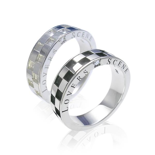 14420円 【保存版】 メーカー取り寄せ品 LSR0080 シルバーペアリング 指輪 LOVERS SCENE ラバーズシーン