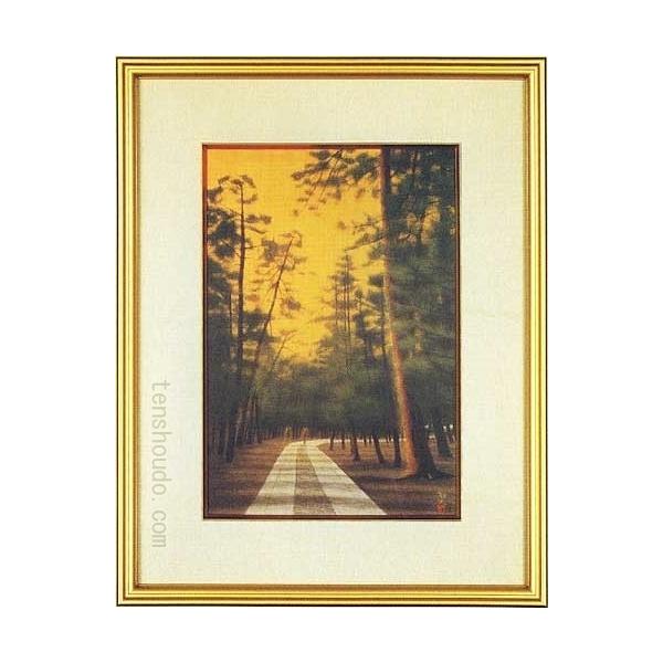 平山郁夫　大徳寺境内 複製画 平山郁夫 絵画 大徳寺境内 【複製】【美術印刷】【巨匠】【変型特寸