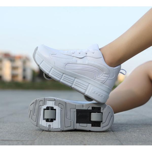 商品名:ローラーシューズ ローラースケート キッズ 大人 子供 メンズ レディース スニーカー ローラースニーカー 運動靴 スポーツ 男女兼用 1輪 2輪 学生 ジュニア                            商品説明:2タ...