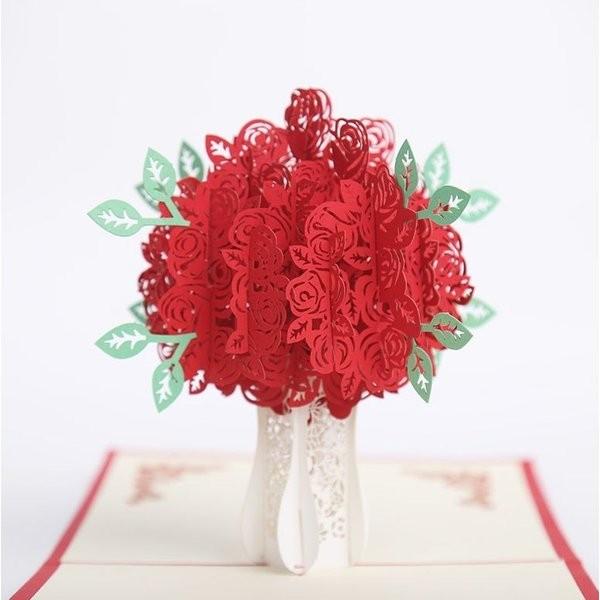 グリーティングカード 誕生日 お祝い カード 飛び出す ばら 3d メッセージカード バースデー 記念日 立体 バラ ローズ Xp0643 点 点 屋 通販 Yahoo ショッピング