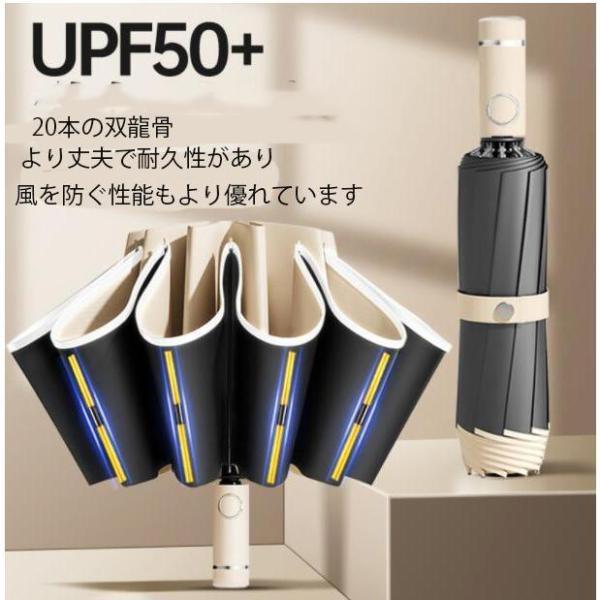 折りたたみ傘ワンタッチ20本骨逆折り式逆さ傘自動開閉メンズレディース大きい折り畳み傘耐風撥水晴雨兼用日傘UVカット梅雨対策紫外線遮蔽