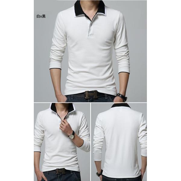 長袖ポロシャツ Polo ポロ メンズポロシャツ 長袖 メンズ 無地ポロシャツ ポロシャツ 白 黒 ダブル襟 秋 行楽 アウトドア Buyee Buyee 日本の通販商品 オークションの代理入札 代理購入