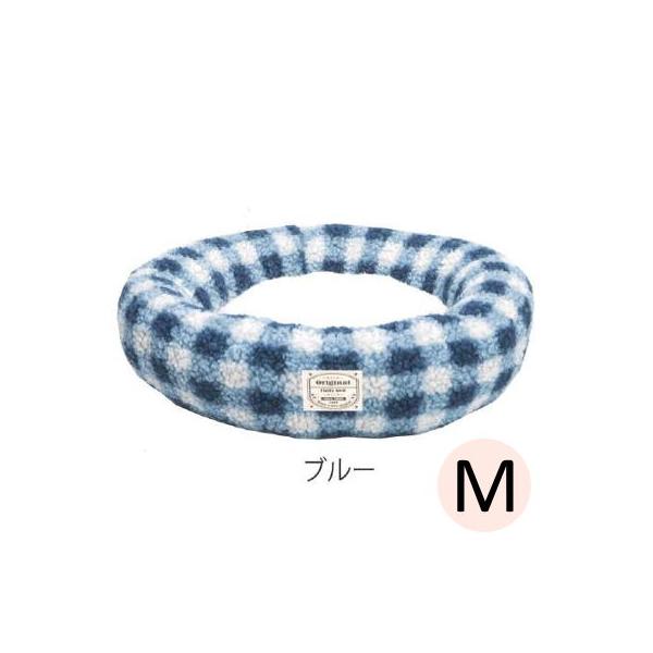 ・丸くなって寝るのが好きなワンちゃんにくつろぎやすい形状・縁がしっかりあるので囲まれている安心感があります・クッションは取り外し可能なのでお手入れも楽々◎色：ブルー【製品仕上がりサイズ】Mサイズ：奥行45cm×幅60cm×高さ18cm※多少...