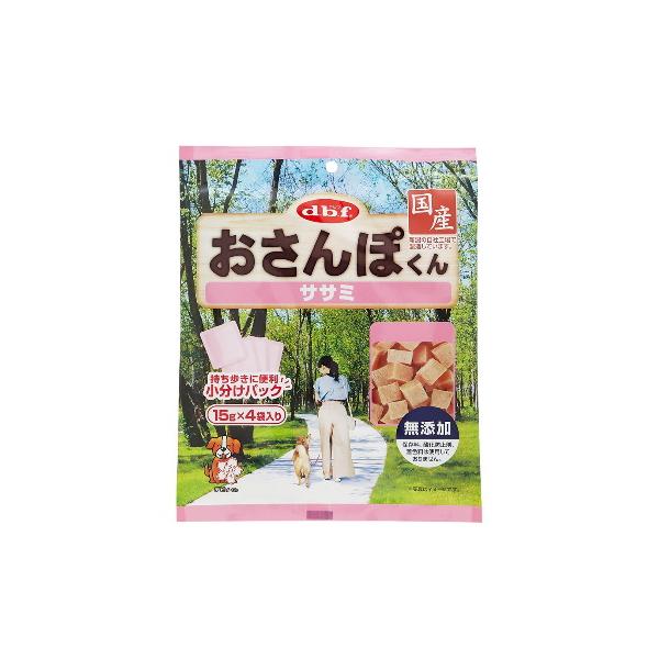 d.b.f　デビフ　おさんぽくん　ササミ　60g（15g×4袋）　国産　犬用スナック　おやつ　小分けパック　お出かけ　お散歩　鶏ささみ　しつけ　ごほうび
