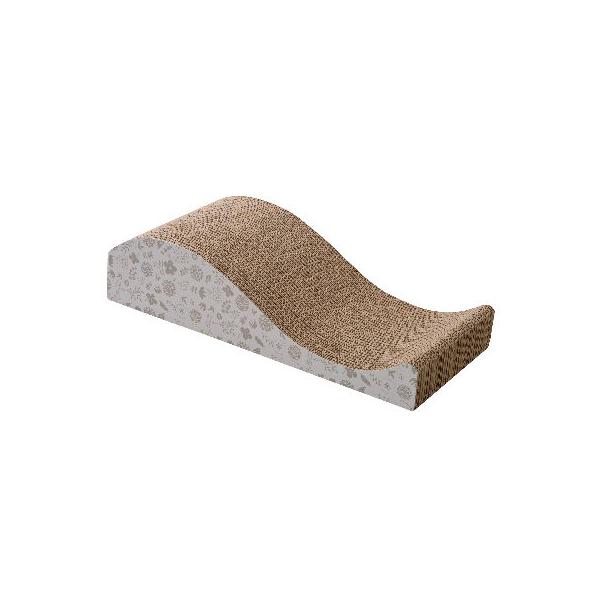 シーズイシハラ　クリーンミュウ　ミュウミュウつめみがき　Botanical　ホエールタイプインテリアに合う、北欧風のおしゃれなボタニカル柄。つめとぎしやすい大きめタイプで、猫が好きなまたたび入り。サイズ：２２×５０×１１．５ｃｍ（約）