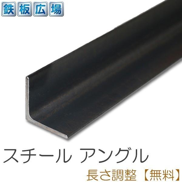 鉄 スチール アングル SS400 規格 厚さ5mm 40×40mm 長さ800mm 黒皮 鋼材 オーダーカット 寸法切り 長さ調整